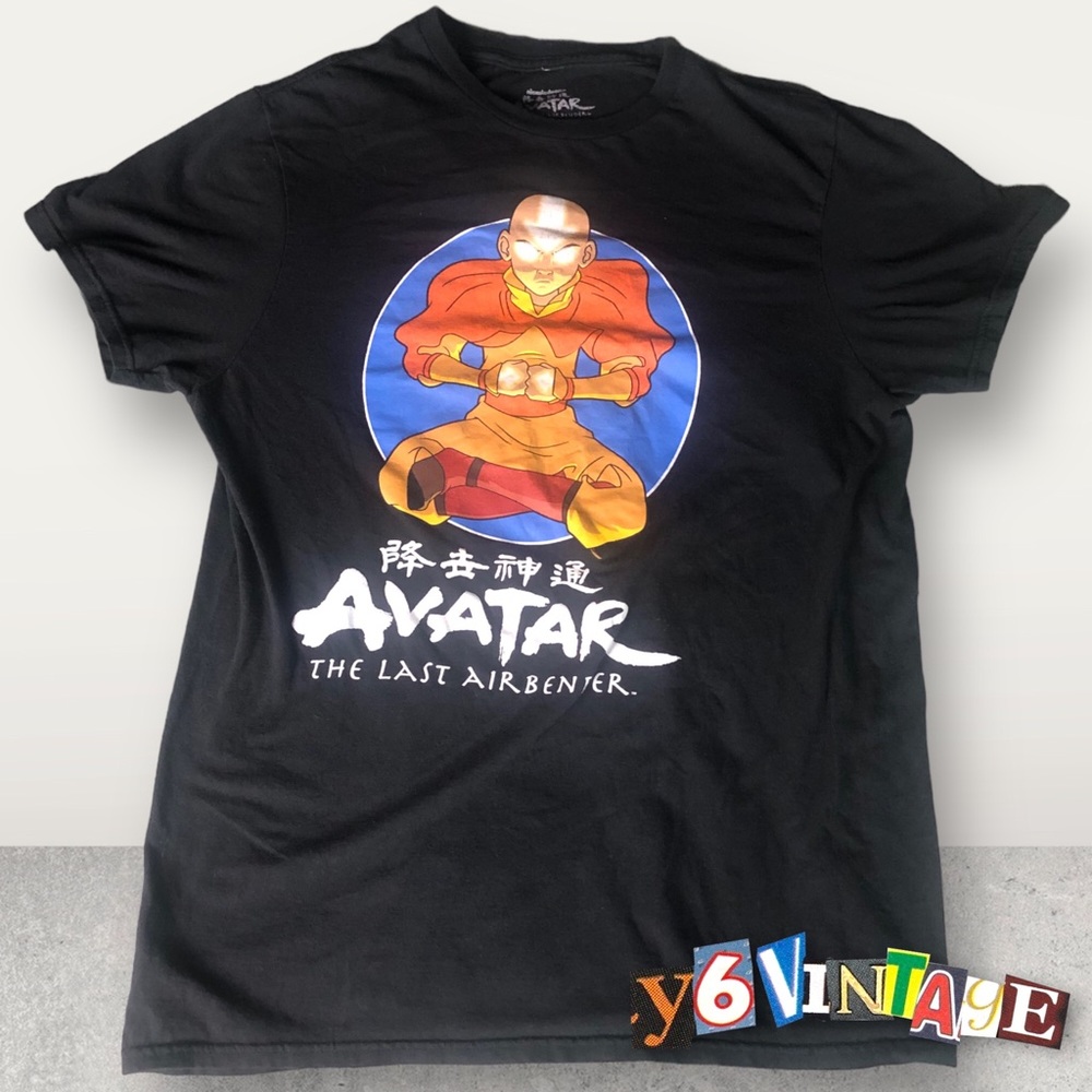 (❌SOLD ON DEPOP) Nickelodeon Black Medium Avatar The Last Airbender Shirt